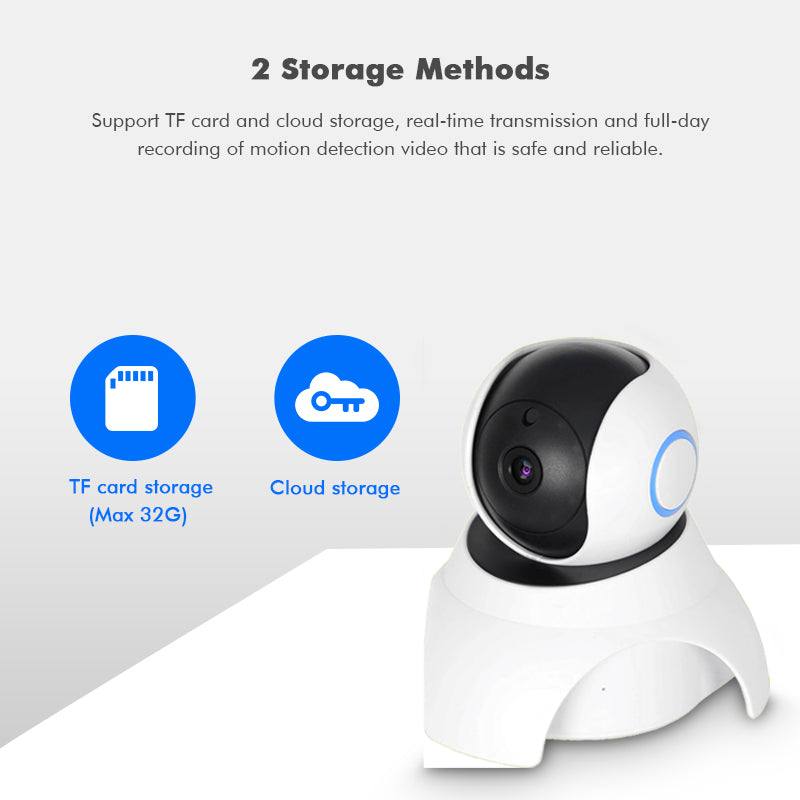 1080P Wired/Wireless Security Wifi IP Pan/Tilt Night Vision CCTV Camera System