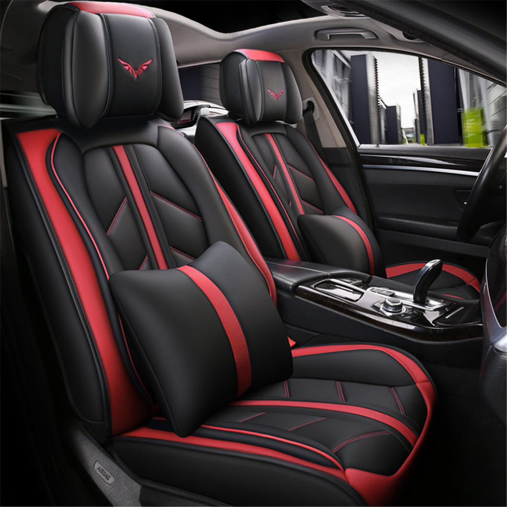 13 Piece Universal PU Leather Front/Rear Car Seat Protection Covers