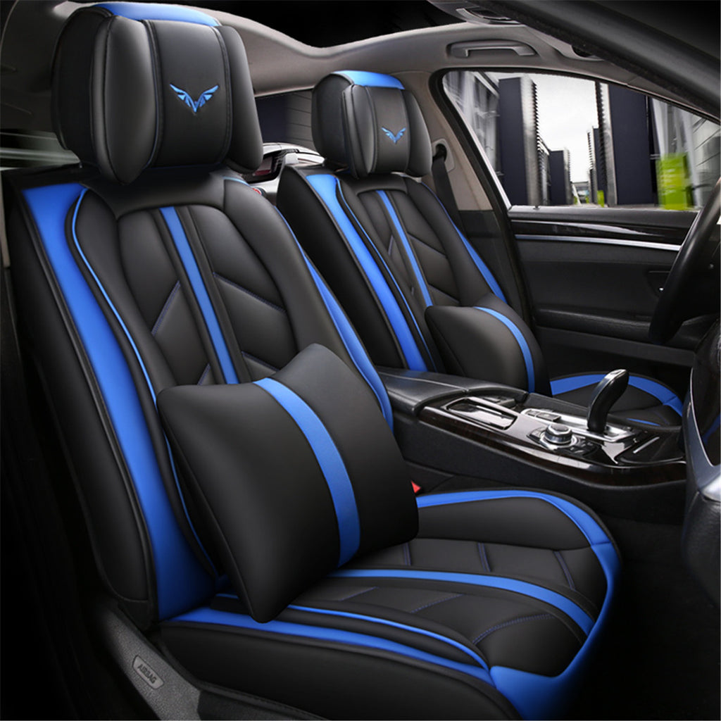 13 Piece Universal PU Leather Front/Rear Car Seat Protection Covers